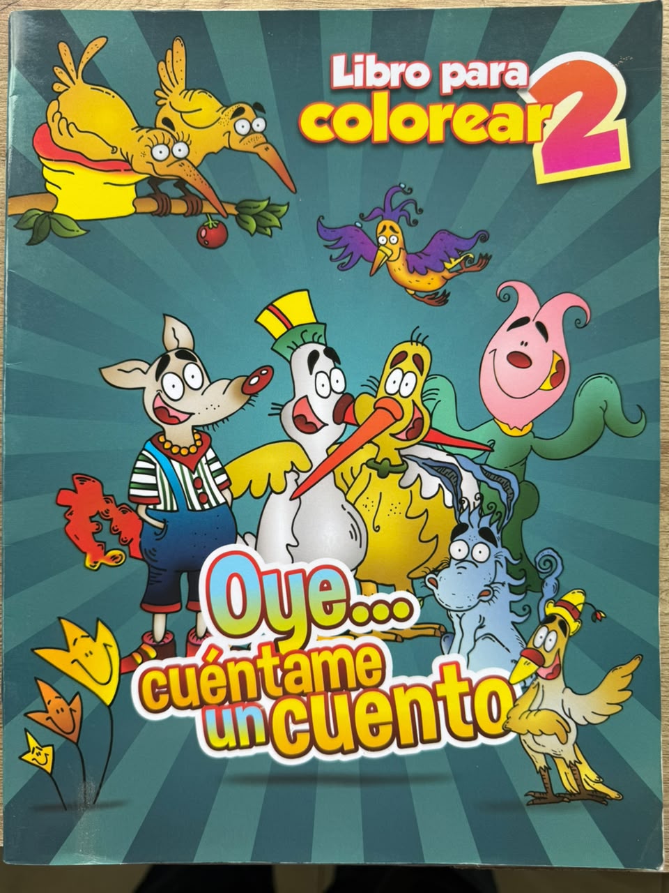 Portada Libro para colorear 2 Oye cuéntame un cuento
